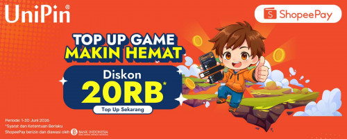 Top Up Pakai ShopeePay Diskon 20RB!